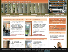 Tablet Screenshot of jalousieshop-online.de